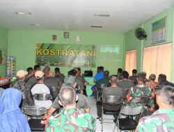 Dandim 0815/Mojokerto dan Bulog Bahas Strategi Jaga Harga Gabah di Lapangan