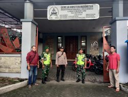 Pengamanan Ibadah Jumat Agung, Sinergitas TNI-Polri Ciptakan Kondusivitas Wilayah Mojokerto Raya
