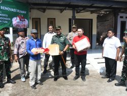 Kepedulian dan Sinergitas Kemanusiaan, Kodim 0815/Mojokerto bersama PT. MBI Renovasi Rumah Warga Kurang Mampu di Kutorejo