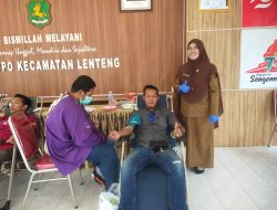 Kecamatan Lenteng Gelar Donor Darah Bersama Forkopimcam dan Pemdes
