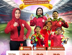 Lampaui Target, Kota Mojokerto Masuk 10 Besar Porprov IX Jawa Timur 2025