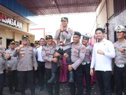 Tongkat Estafet Kepemimpinan Polres Mojokerto Kota Berganti, Tradisi Penyambutan dan Farewell Parade Digelar