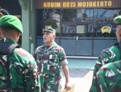 Tim Waslakgiat Kodiklat TNI AD Tinjau Pelaksanaan Permildas di Makodim 0815/Mojokerto