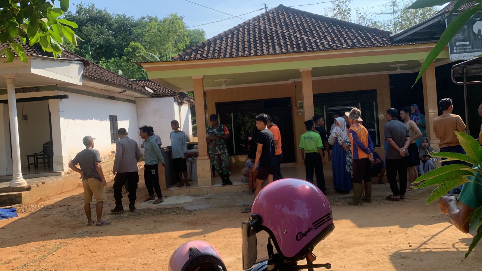 Kediaman korban dan pelaku yang berada di Dusun Jalak, Daramista 