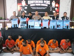 Polres Mojokerto Kota Berhasil Amankan 25 Pelaku Pengedar Narkoba kurang dari 2 bulan.