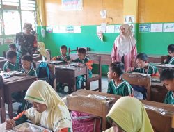 Babinsa Koramil 0815/04 Puri Kawal Program Makan Bergizi Gratis untuk 3.300 Siswa