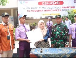SMKN 1 Dlanggu Deklarasi Tolak Anarkisme, TNI Ingatkan Bijak Bermedia Sosial