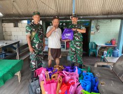 Sinergi Sosial di Ngoro: PT. PIM dan Koramil 0815/12 Bagikan Ratusan Paket Sembako untuk Warga dan Guru