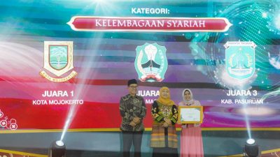 Top, Kota Mojokerto Raih Juara Umum Syariah Awards Jawa Timur 2025