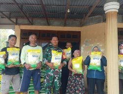 TNI-Bulog Bersinergi, Koramil 0815/06 Kemlagi Gelar Gerakan Pangan Murah