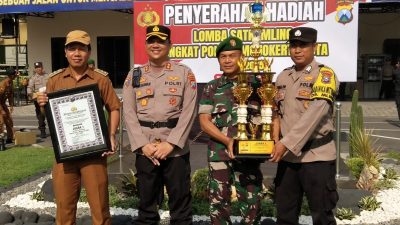 Sinergi Tiga Pilar Desa Mlirip Raih Juara 1 Lomba Satkamling Tingkat Polres Mojokerto Kota Tahun 2025