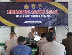 Polres Demak Gelar Binrohtal, Tanamkan Nilai Keimanan dan Humanisme bagi Personel Polri