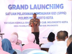 Dukung Penuh Program Makan Bergizi Gratis, Kapolres Mojokerto Kota Resmikan SPPG
