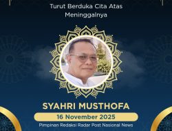 Dunia Pers Berduka: Pimred Radar Post Nasional News Tutup Usia