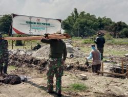 Persiapan Pembangunan KDKMP Koramil 0815/09 Mojosari dan Warga Sumbertanggul Gelar Karya Bakti