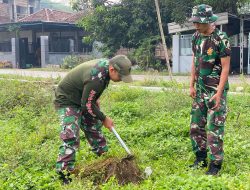 TMMD ke-126 Kodim 0815/Mojokerto Gaungkan Penghijauan Lewat Penanaman 1.000 Pohon