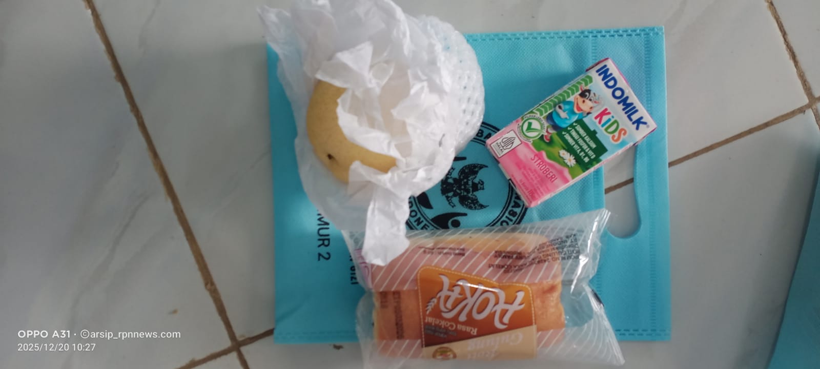 Menu MBG dari dapur Lenteng Timur 2 yang dinilai terlalu sederhana