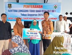 Pemdes Lembung Timur Salurkan BLT-DD Tahap Ke-2 Kepada 30 KPM