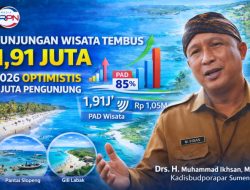 Kunjungan Wisatawan Sumenep Tembus 1,91 Juta, PAD Pariwisata Capai 85 Persen. Target Kadisbudporapar Optimistis 2026 Tembus 2 Juta Pengunjung