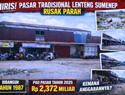 Miris, Sumbang PAD Miliaran Rupiah, Sarana Pasar Tradisional di Sumenep Masih Jauh dari Kata Layak