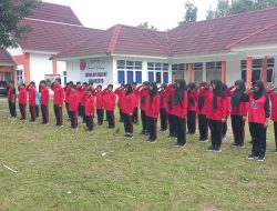 Koramil 0815/05 Gedeg Bekali Siswa SRMP 15 Mojokerto Materi Kedisiplinan dan Kesemaptaan