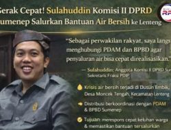 Gerak Cepat Sulahuddin, Komisi II DPRD Sumenep Salurkan Bantuan Air Bersih ke Lenteng