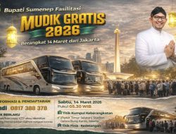 Bupati Sumenep Fasilitasi Mudik Gratis 2026, Berangkat 14 Maret dari Jakarta