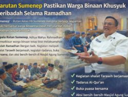 Karutan Sumenep Pastikan Warga Binaan Khusyuk Beribadah Selama Ramadhan