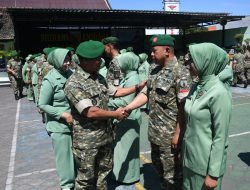 26 Prajurit Kodim 0815/Mojokerto Naik Pangkat, Dandim Tekankan Tanggung Jawab dan Keteladanan