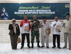 Rangkul Semua Elemen, Kodim 0815/Mojokerto Perkuat Komunikasi Sosial di Wilayah