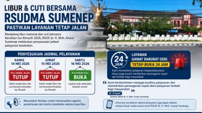 Momentum Libur dan Cuti Bersama, RSUDMA Sumenep Pastikan Layanan Tetap Jalan